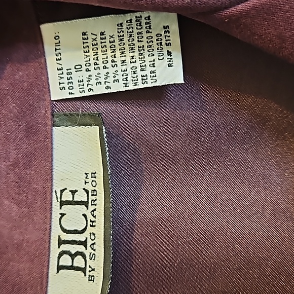 BICE BY Sag Harbor 2pc Blazer Jacket & Skirt Matching Suit Set Size 10 #W-602 - Picture 3 of 16